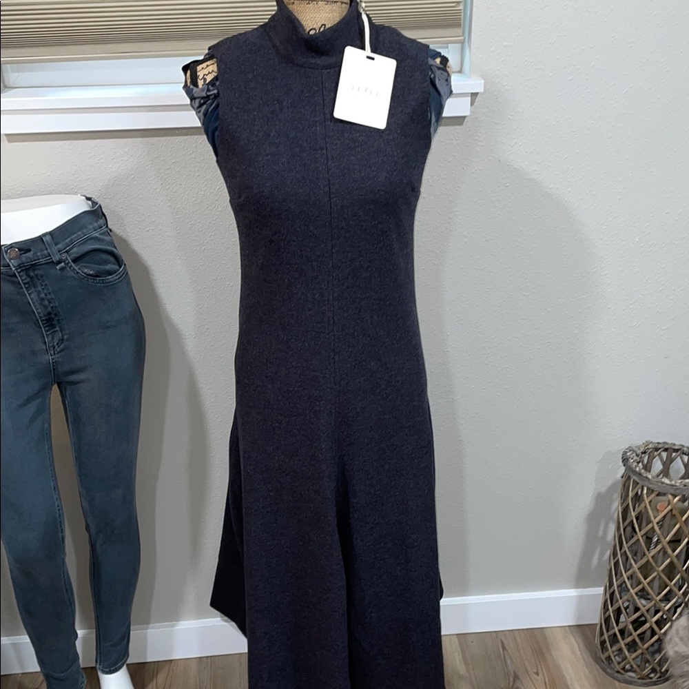 Elegant Sleeveless asymmetrical Black Dress